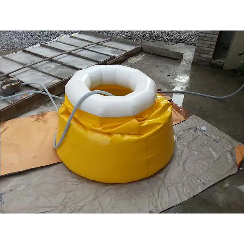 Diameter 1.2m height 1.5m water bag, yellow round water storage pool, PVC inflatable swimming pool