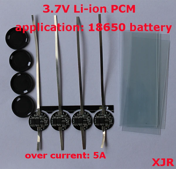 4PCS/ A Lot 1S 5A 4.2V Li Polymer BMS/PCM/PCB Lithium Ion Battery Protection Circuit Board for 1 Packs 18650 Li-ion Cell