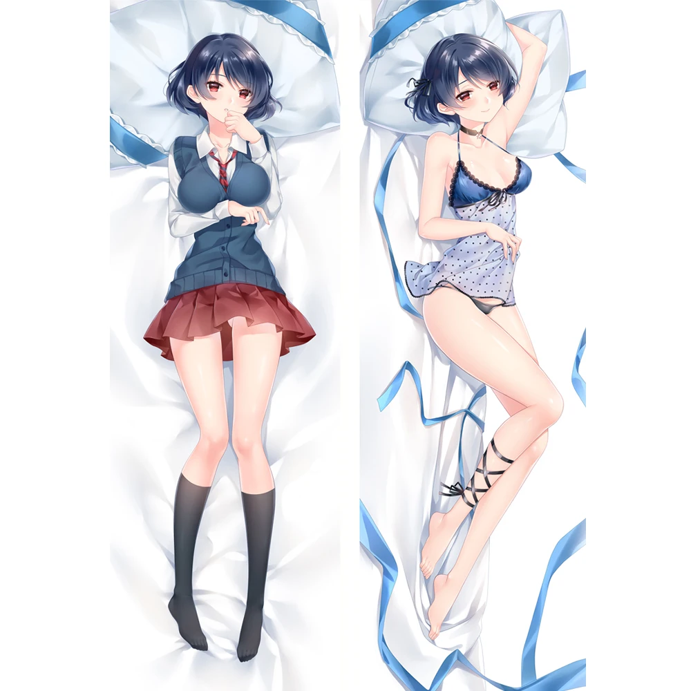 

Anime hugging body pillow case, Domestic Girlfriend, Rui Tachibana, Hina dakimakura