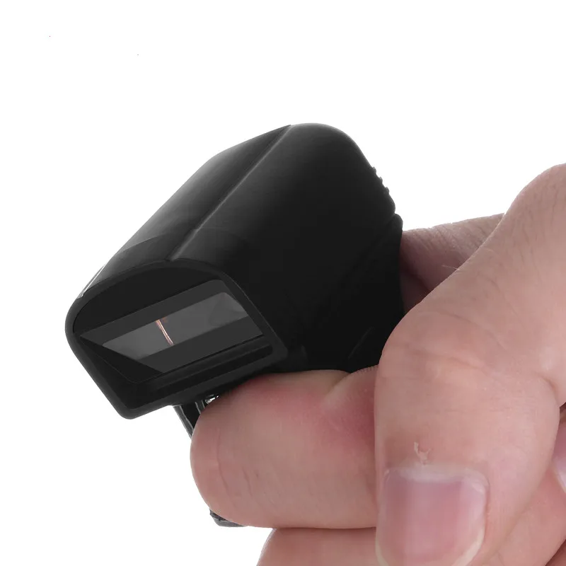 Imagem -06 - Mini Bluetooth sem Fio Dedo Barcode Scanner Anel Portátil Wearable Laser 1d 2d qr Bar Code Reader