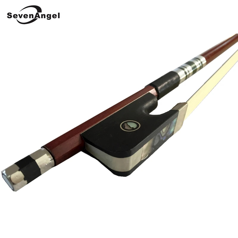 

Handmade High Grade Cello Bow 4/4 3/4 Brazil Wood Ebony frog Colored Shell White Horse Hair Violincello Bow parts accessoire