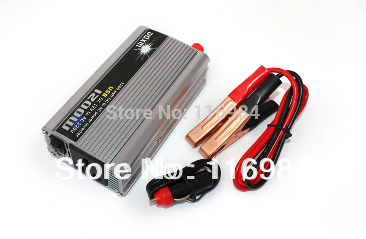 1200W Modified Sine Wave Car Boat 12V DC In 220V AC Out Power Inverter With Cigar lighter