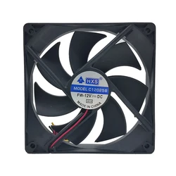 PC bilgisayar kasası 12025s 12cm 120mm 120x25mm DC 12V siyah 4Pin erkek/kadın soğutma fanı