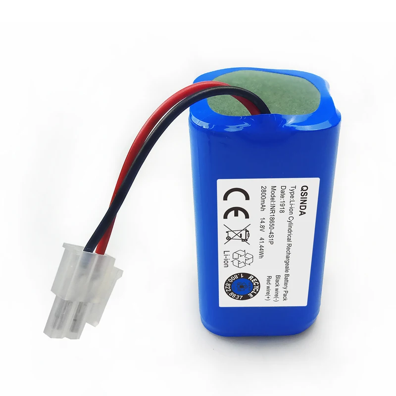 Bateria recarregável de alta qualidade 14.8v 2800mah, acessórios de limpeza robótica, para chuwi ilife v7s a6 v7s pro