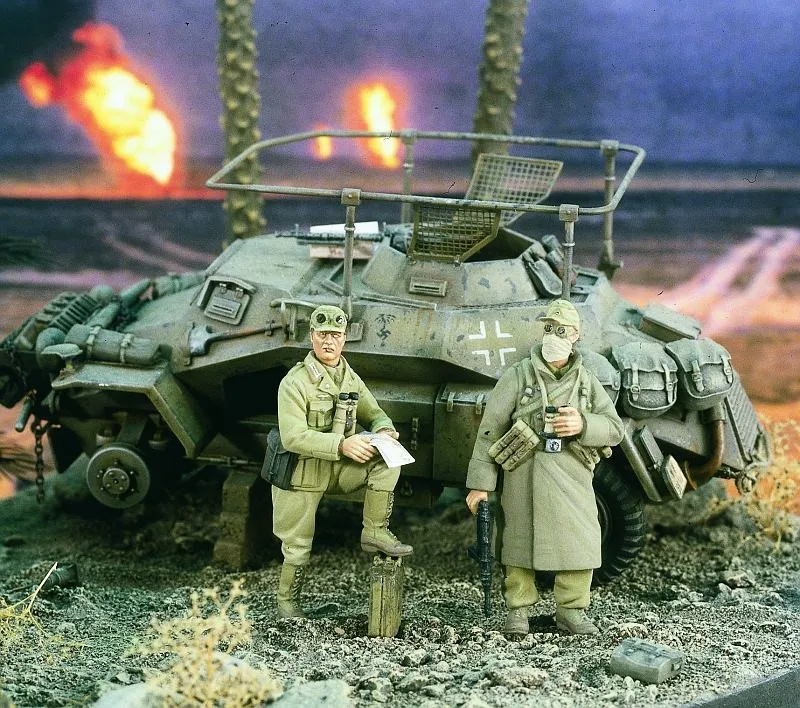 

Набор моделей 1/35, набор смол, африканская армия, разведчик