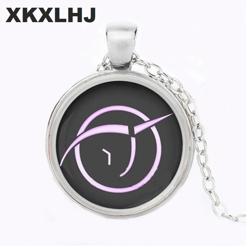 XKXLHJ Hot Selling Atheist Symbol Pendant Necklace Glass Dome Jewelry Art Photo Sweater Chain Necklace Pendant Gift