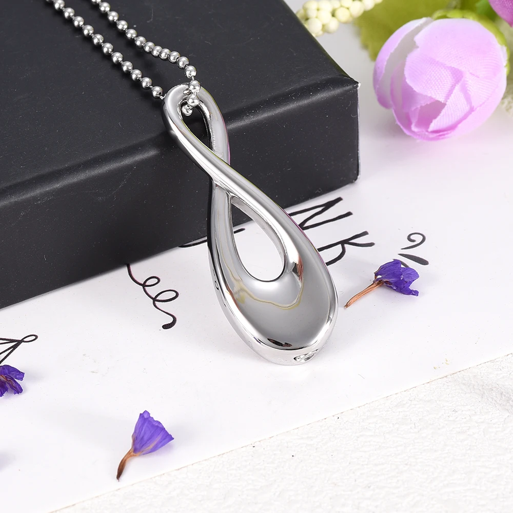 

CMJ9943 X'mas Gift 316L Stainless Steel Infinity Love Cremation Pendant Necklace for Ashes Urn Jewelry Keepsakes for Women