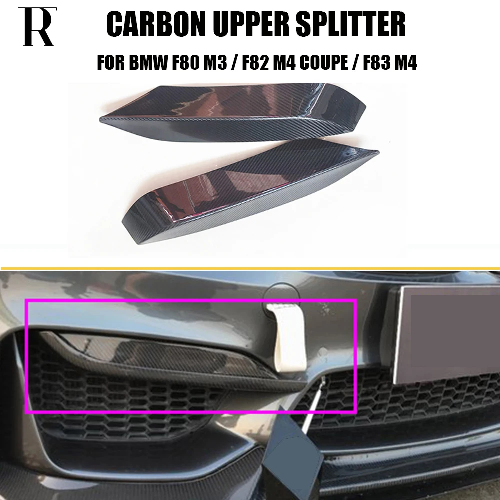 

Dry Carbon Front Bumper Upper Splitter Apron for BMW F80 M3 F82 F83 M4 2014 - 2019