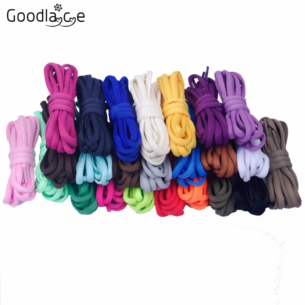 

Wholesale 50 Pairs of Oval Flat Shoelaces Shoe Ropes Polyester Shoe Lace for Sneakers 180cm/ 70.8Inch