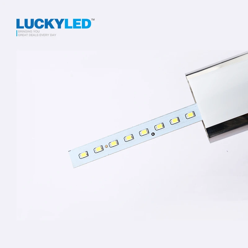 LUCKYLED 42cm 12W lampa Led nad lustro ze stali nierdzewnej AC85-265V nowoczesna lampa ścienna oświetlenie łazienkowe kinkiety ścienne Apliques Pared