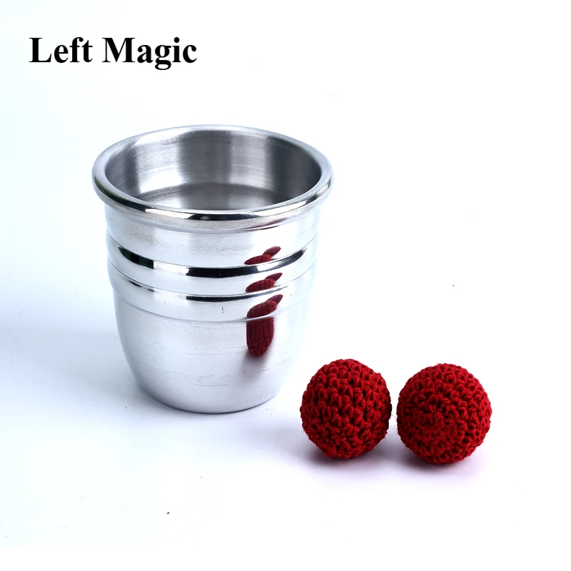 Aluminum Chop Cup - Silver,Classic Line Magnetic Cup Magic Tricks Magic Props Magic Toys Middle Size Close up Magia Gimmick