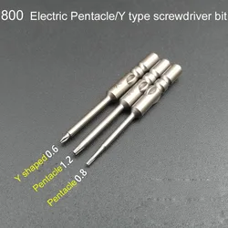 3pcs/lot 800 4mm Shank Magnetic Electric Y Type & Pentacle Star Torx Screwdriver bit Hand tool set 40mm length