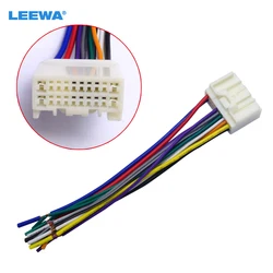 LEEWA Car Radio Audio CD Power Wire Harness Adapter For Mitsubishi Lancer/Outlander/Mirage Toyota Crown/ Land Cruiser/Prado