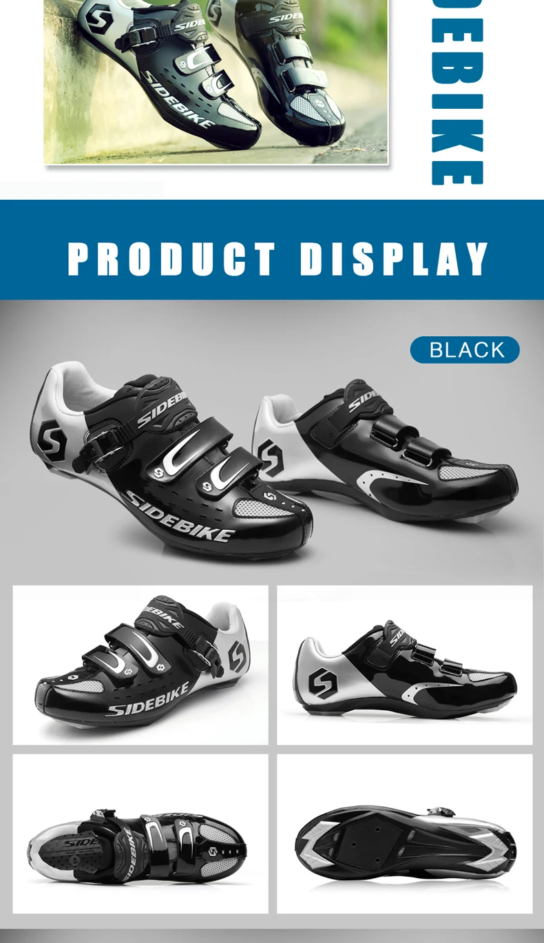 Chaussures De Vélo Route Homme Autobloquantes - Blanc - Taille US 8 / EU 41 - Légères Et Confortables