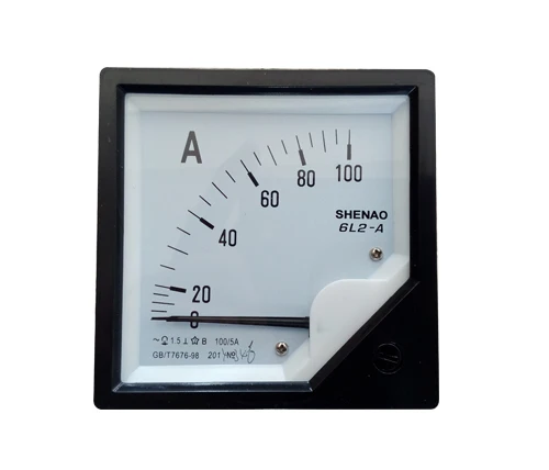 

Free shipping 6L2 series 0-100A AC Ammeter ampere meter generator voltmeter 80x80mm suit for all the generator