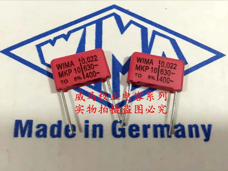 

2020 hot sale 10pcs/20pcs German capacitor WIMA MKP10 630V 0.022UF 630V 223 22nf P: 15mm Audio capacitor free shipping