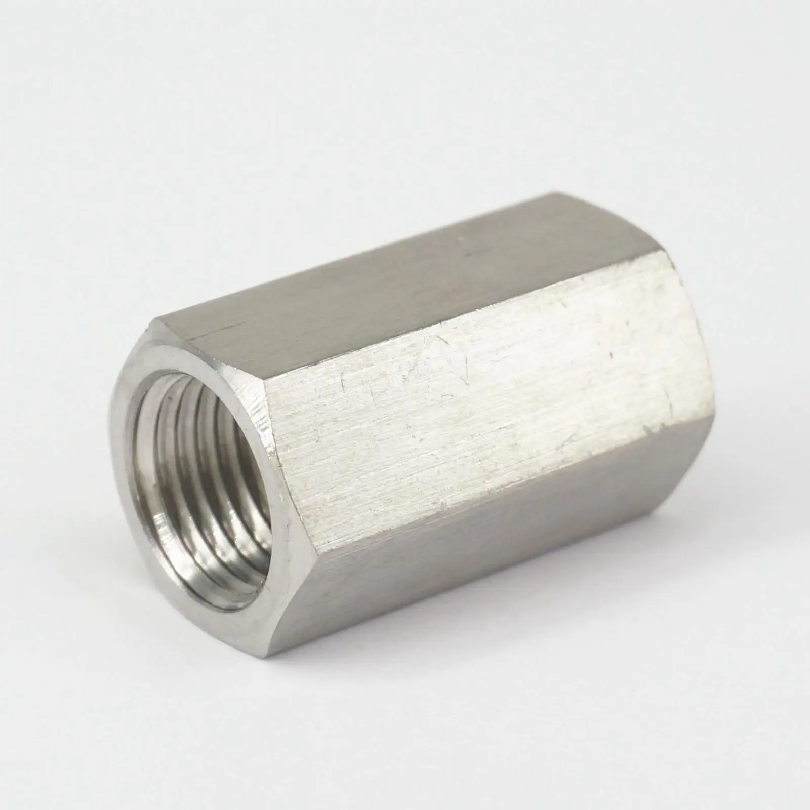 

1/4" NPT Female Coulping 304 Stainless Steel Hex Rod Coupler Pipe Fitting Connector Water Gas Oil 600 Bar