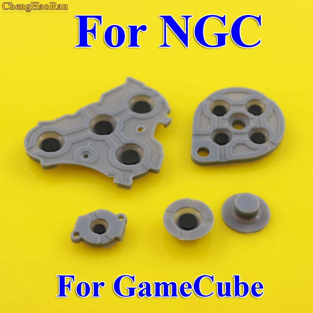 

2-10 sets Replacements For Nintendo GameCube NGC Controller Conductive Silicone Button Pad