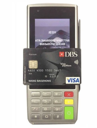 Handheld Ic Kaart Pos Terminal Met Thermische Printer Met Magnetische Kaart/Smart Rfid Ic Card Pos Elektronische Consument Terminal