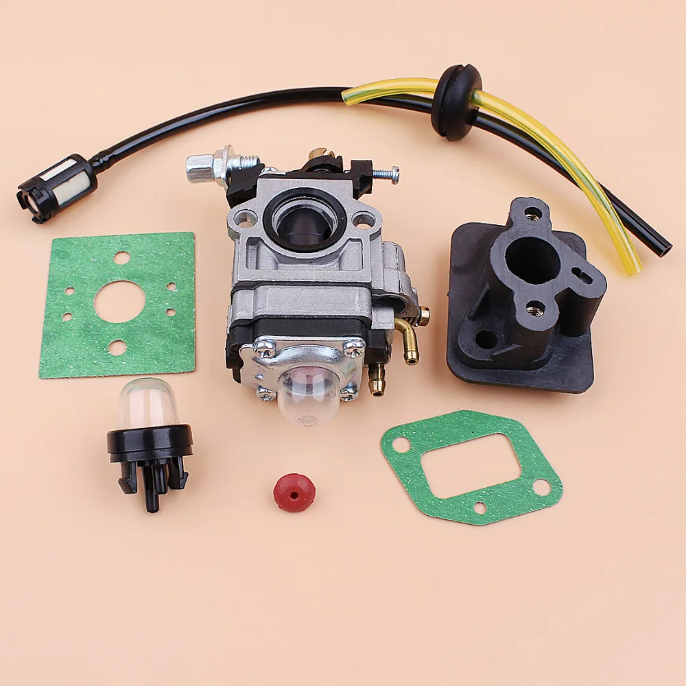 Carburetor Base Connector Intake Manifold Fuel Hose 43cc 52cc 40-5 BC430 CG430 CG520 1E40F-5 44F-5 Motor Brush Cutter Trimmer