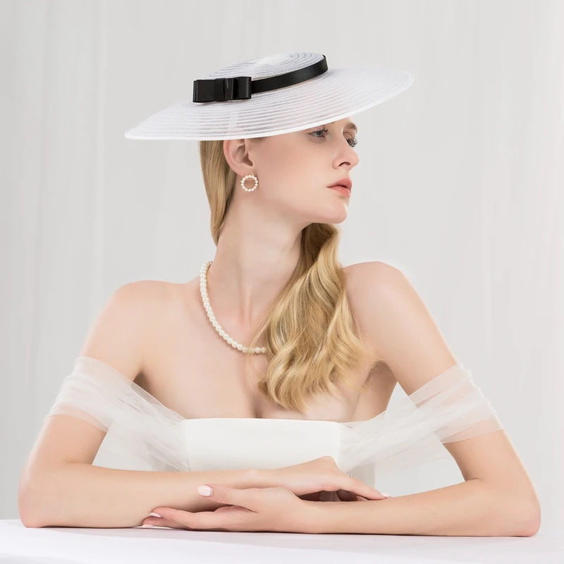 Female Fedoras Hat Early Euro-American Jockey Club Caps British Beauty Ladies Banquet Elegant Headwear Hair Hoop Headdress H224