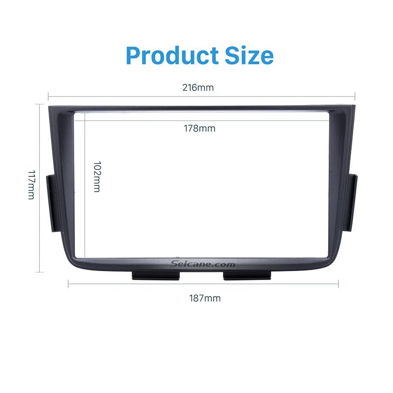 Seicane Nero Doppio Din Autoradio Fascia Trim Kit per 2001-2006 ACURA MDX Stereo Dash CD Installation Kit DVD GPS Pannello Telaio