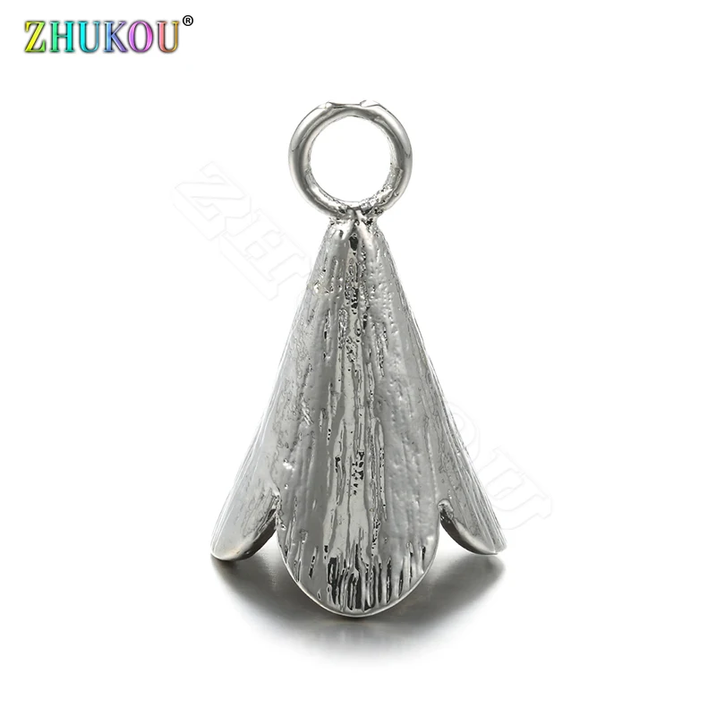 16*26mm Lucky Bell Women\'s Charms Cubic Zirconia Spacer Beads DIY Jewelry Bracelet Necklace Making,Model:PD3
