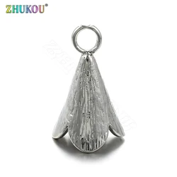 16*26mm Lucky Bell Women's Charms Cubic Zirconia Spacer Beads DIY Jewelry Bracelet Necklace Making,Model:PD3