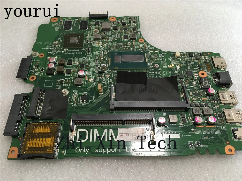 

yourui For Dell Inspiron 3437 5437 Laptop Motherboard SR170 i5-4200u DOE40-HSW 12314-1 PWB:VF0MH mainboard Fully Test work