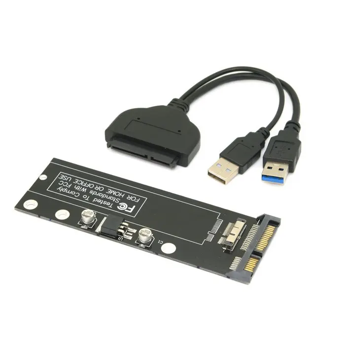 

Кабель-адаптер USB 3.0 12 + 6-контактный к SATA 22-контактный картридж для жесткого диска для Apple 2010 2011 Macbook Air A1369 A1370 SSD Upgrade