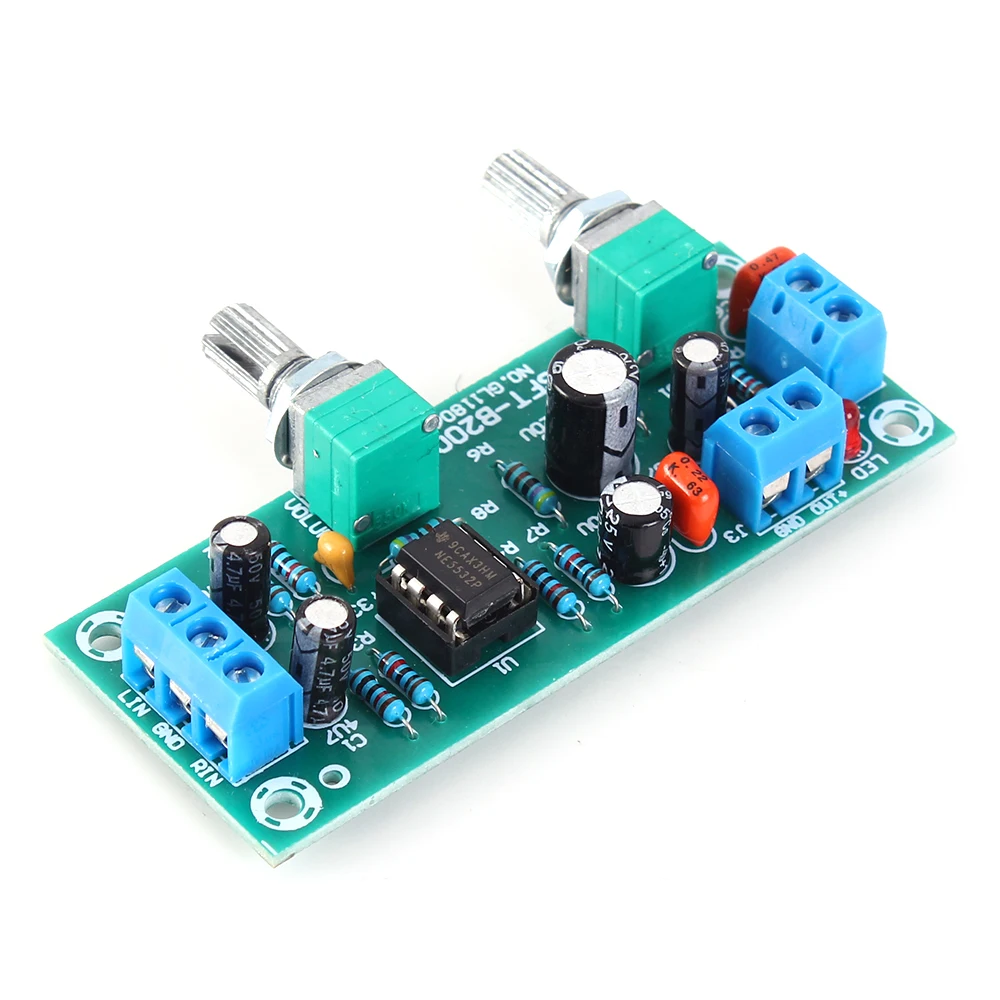 Low Pass Subwoofer Filter DC 12V Single Power Supply Heavy Preamp HIFI Pre-circuit Non-Amplifier Sound Box