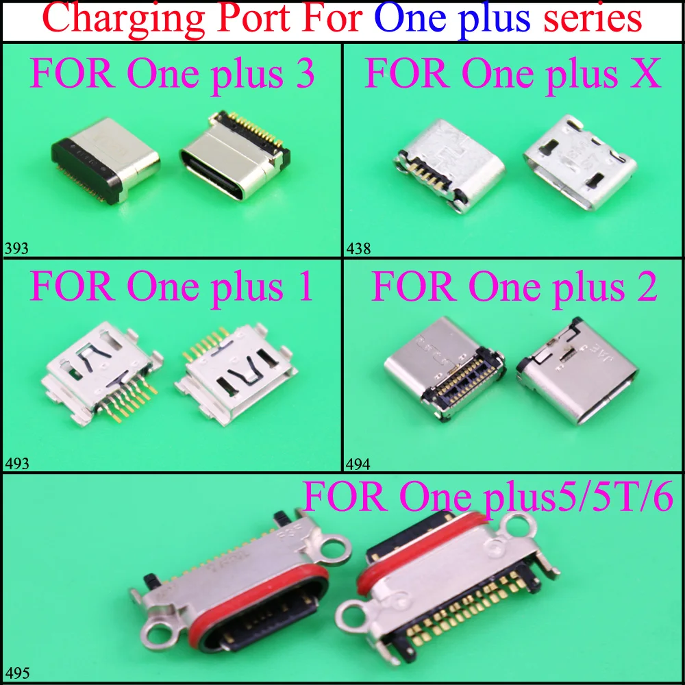 Yuxi Micro USB ชาร์จพอร์ตซ็อกเก็ตสำหรับ ONE PLUS 1 2 3X5 5T 6 Plus power Charge CONNECTOR