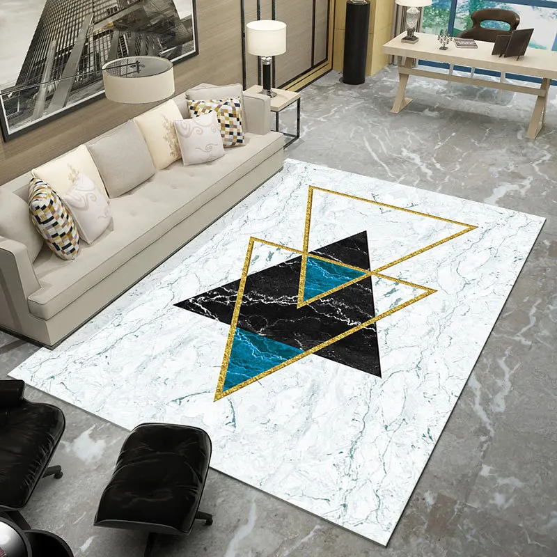 

Nordic Geometric Carpets For Living Room Tea Table Floor Mat Bedroom Study Room Area Rugs Home Decor Rug Modern Kids play Carpet