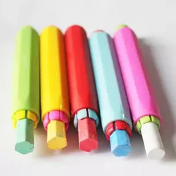 10 pcs/lot New Colorful Plastic Dustless Chalk Holder Pen Chalks clip For Teacher Porta Tiza On Blackboard Sticker Chalkboard