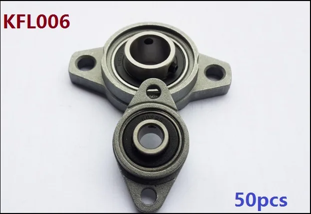 

50pcs/lot KFL006 FL006 30mm zinc alloy units pillow block bearings 30 mm flange bearing CNC router