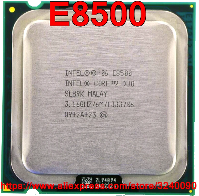 

Original Intel CPU Core 2 Duo E8500 Processor 3.16GHz/6M/1333MHz Dual-Core Socket 775 free shipping speedy ship out