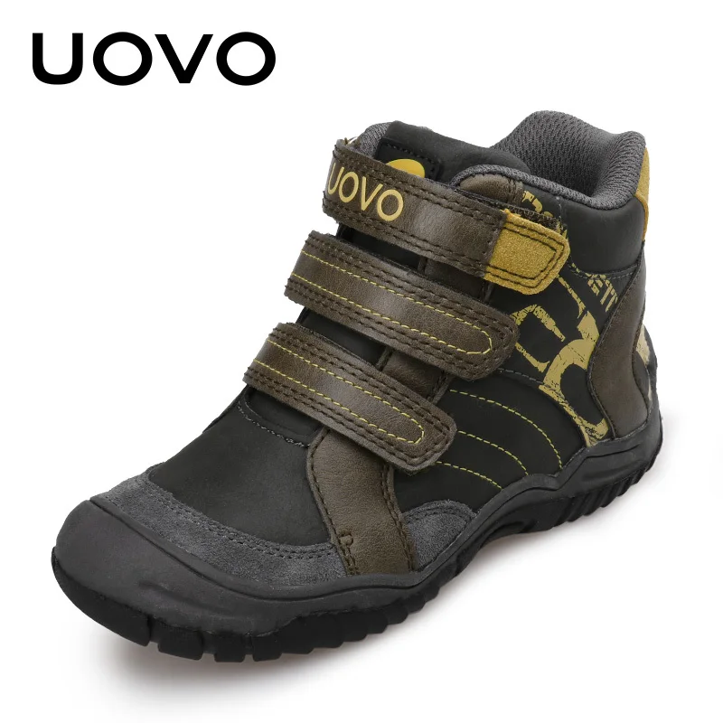 UOVO New Arrival Mid-Calf Boys Shoes Fashion Kids Sport Shoes Outdoor Children Casual Sneakers for Boys Size 26#-36#