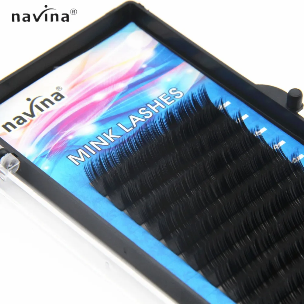 NAVINA Rainbow Individual False Eyelashes Fake Lash Extensions maquiagem Lashes Mink Eyelash Cosmetic Make Up Tool