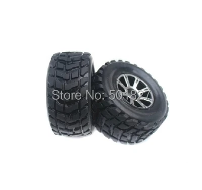 

YUKALA 1/18 RC Car Spare Parts Tires Wheels Part for RC Car wltoys A969 K929 The left and the right tire