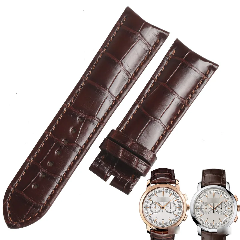 

WENTULA watchbands for Vacheron Constantin 85180/81180 PATRIMONY alligator skin /crocodile grain watch band