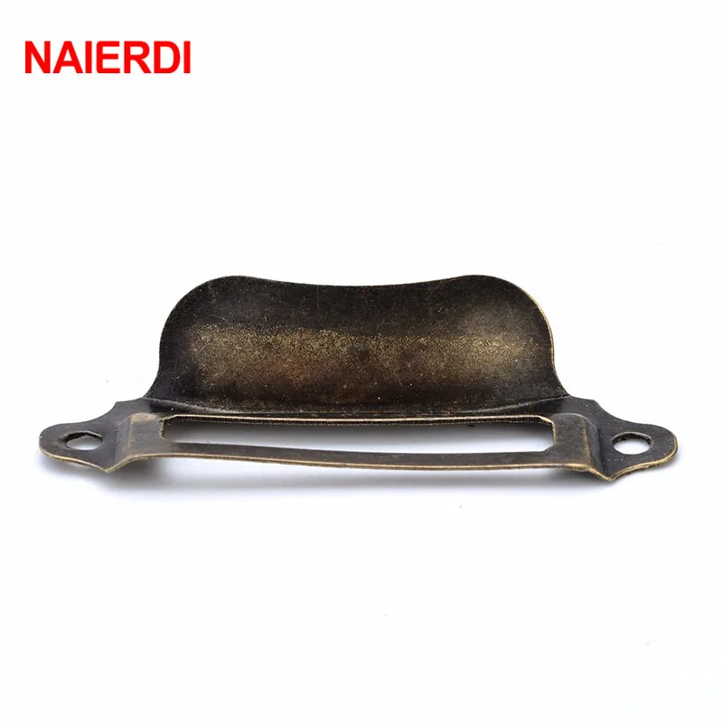 NAIERDI 10pcs Antique Brass Metal Label Pull Frame Handle File Name Card Holder For Furniture Cabinet Drawer Box Case Hardware