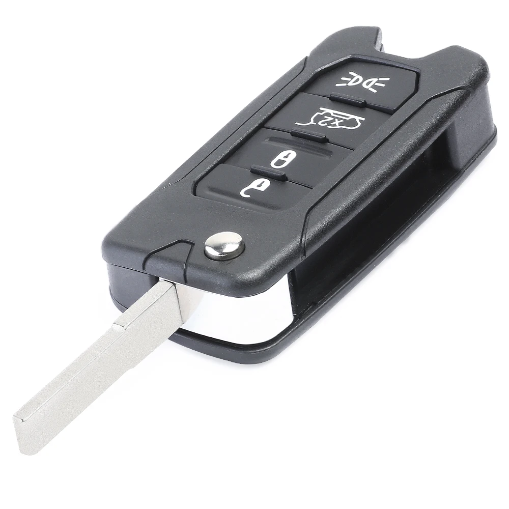 KEYECU 2ADFTFI5AM433TX Remote Key 433MHz Megamos AES 4A / ID48 for Jeep Renegade 2016 2017 2018 for Fiat 500X 2016 2017 18 2019