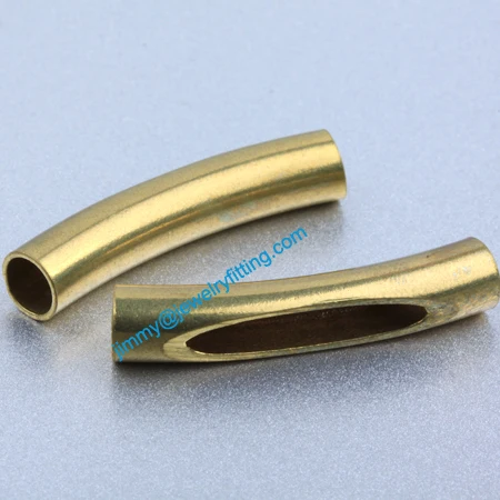 

Jewelry findings Brass metal tube beads spacer beads Carved tube Beads for jewelry making 6*32*0.4mm