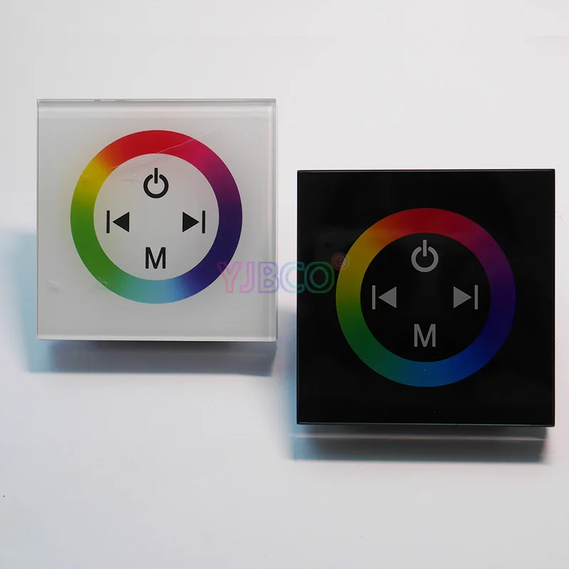 DC12V-24V einzigen farbe/RGB/RGBW wand montiert Touch Panel Controller glas panel dimmer Controller für LED RGB streifen lampe