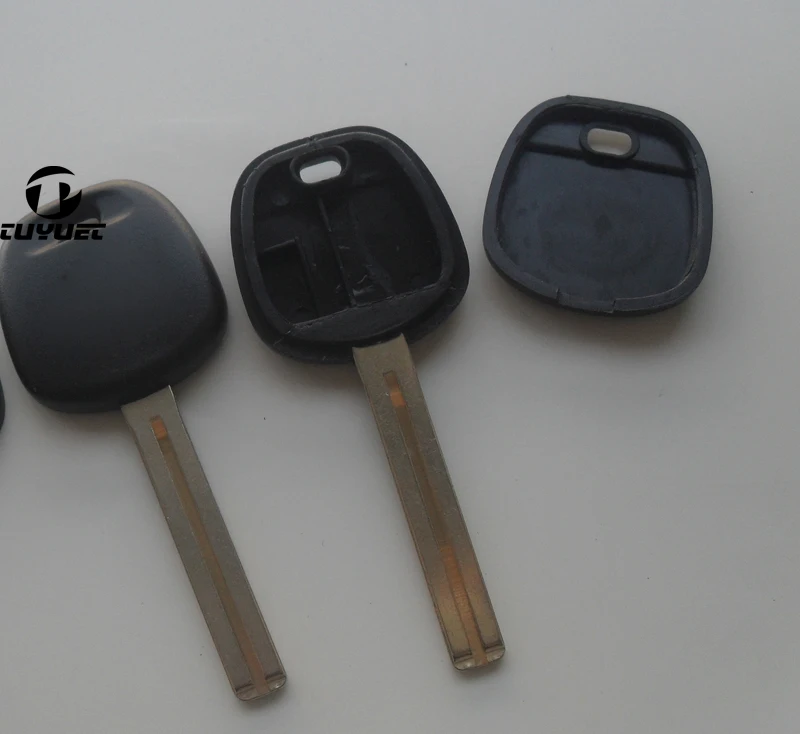 

10PCS Transponder Key Shell FOB Car Key Blanks Case For Lexus with Long Blade 46MM With Sticker