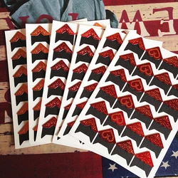 96 pcs/lot (4 sheets) DIY Gold dust Corner Paper Stickers for Photo Albums Frame Decoration Paste Album Scrapbooking