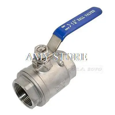 

1 1/4" Female BSPP 304 Stainless Steel Full Port Ball Valve Vinyl Handle WOG1000