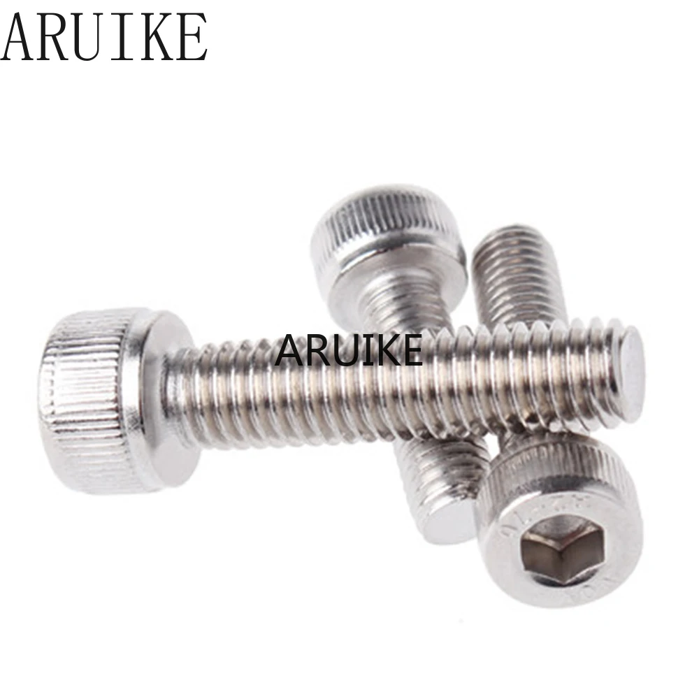 

10pcs/Lot Metric Thread DIN912 M10x50 mm M10*50 304 Stainless Steel Hex Socket Head Cap Screw Bolts