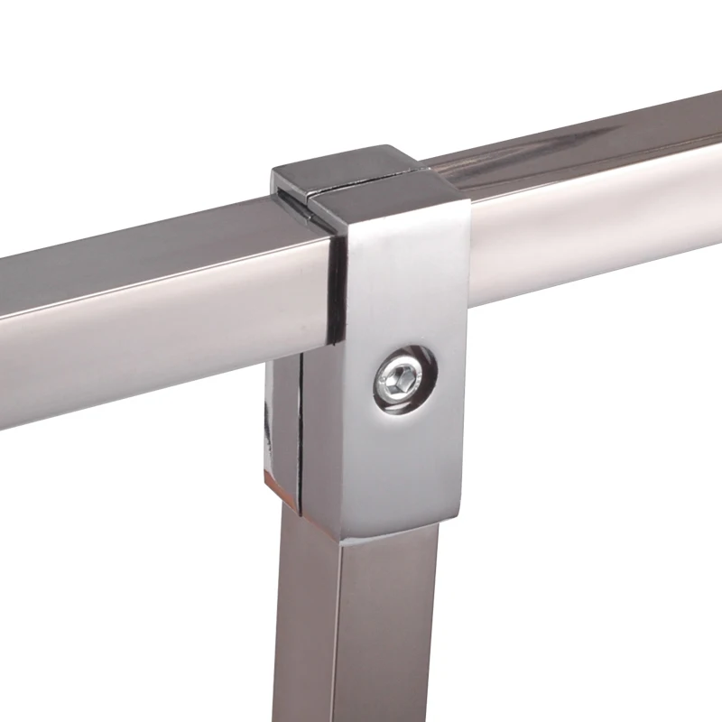 25*25MM Square Pipe Joint For Stainless Steel Connector Fixed Parts Landing Airing Rack Pipe Fittings Rod Round Pipe Rack DIY