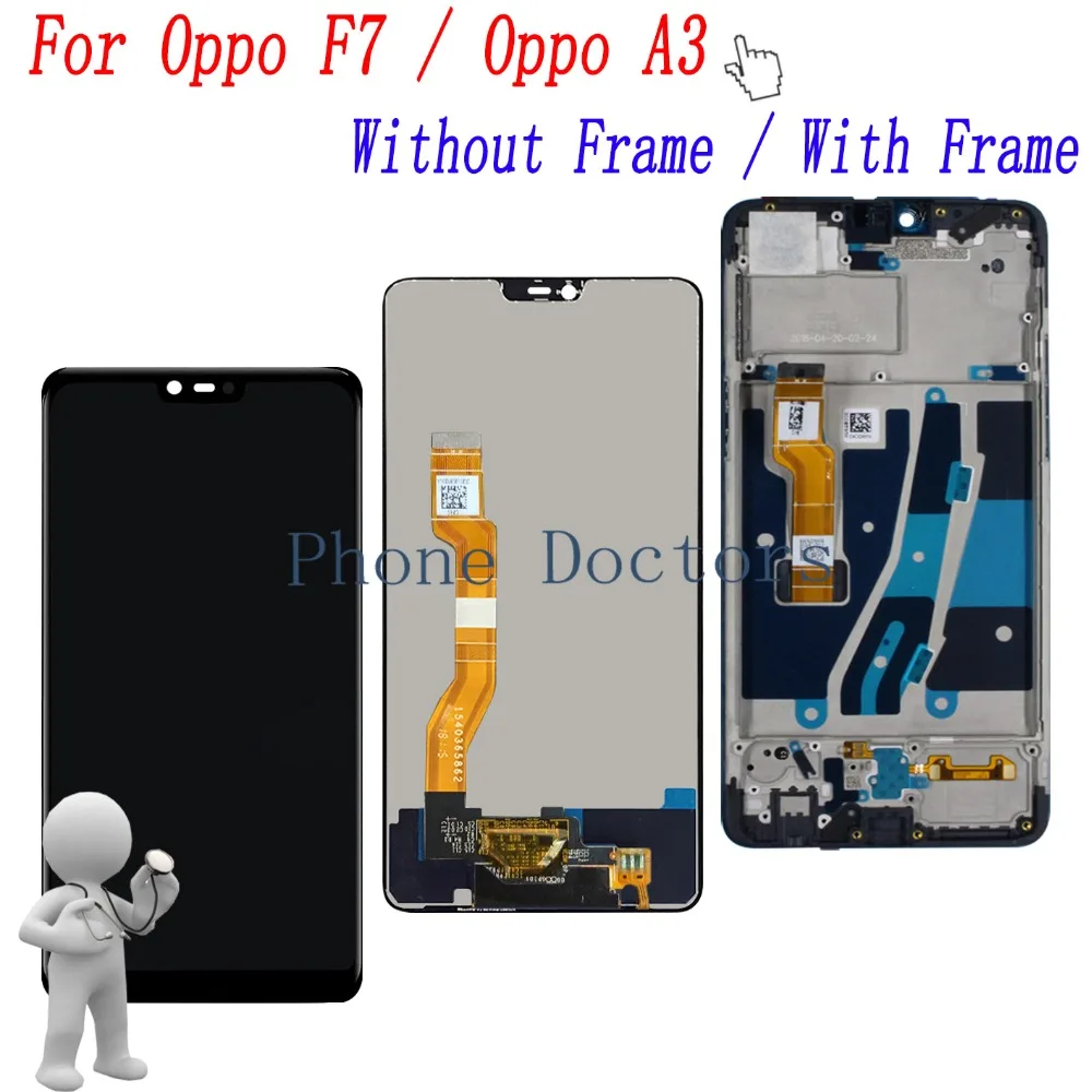 

6,23 "Полный ЖК-дисплей + фотоэлемент для Oppo F7 CPH1819 CPH1821 / Oppo A3 CPH1837